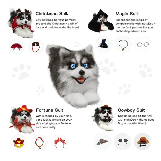 MetaDog: Gift the Purr~Fect Companion Robotic Pet Dog Husky