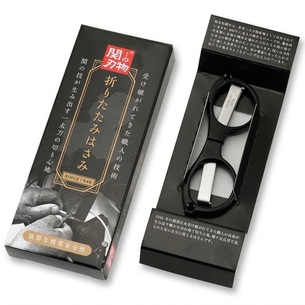 🔥🔥【日本製《關之刃物》可折疊隨身剪刀】
