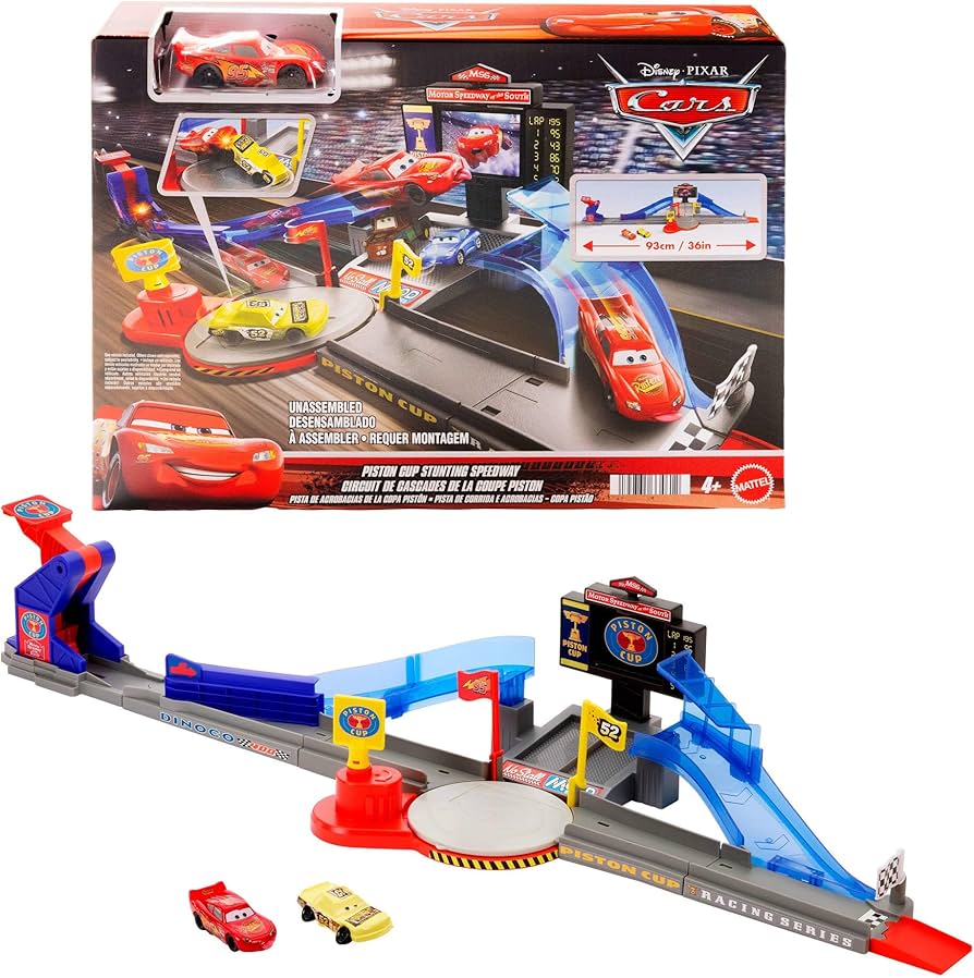 ​反斗車王麥坤賽車軌道玩具 Lighting McQueen Toy 香港現貨正版 Mattel (附McQueen car一輛）