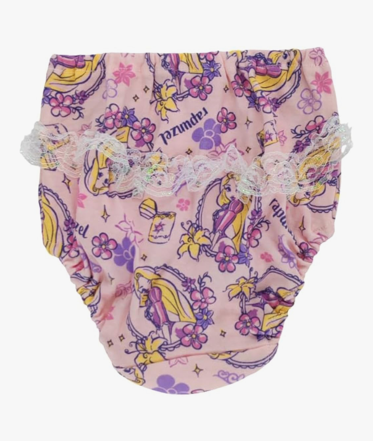 🇯🇵預訂 日本直送🇯🇵長髮公主人物滿印絲帶蕾絲女童內褲兩件套裝