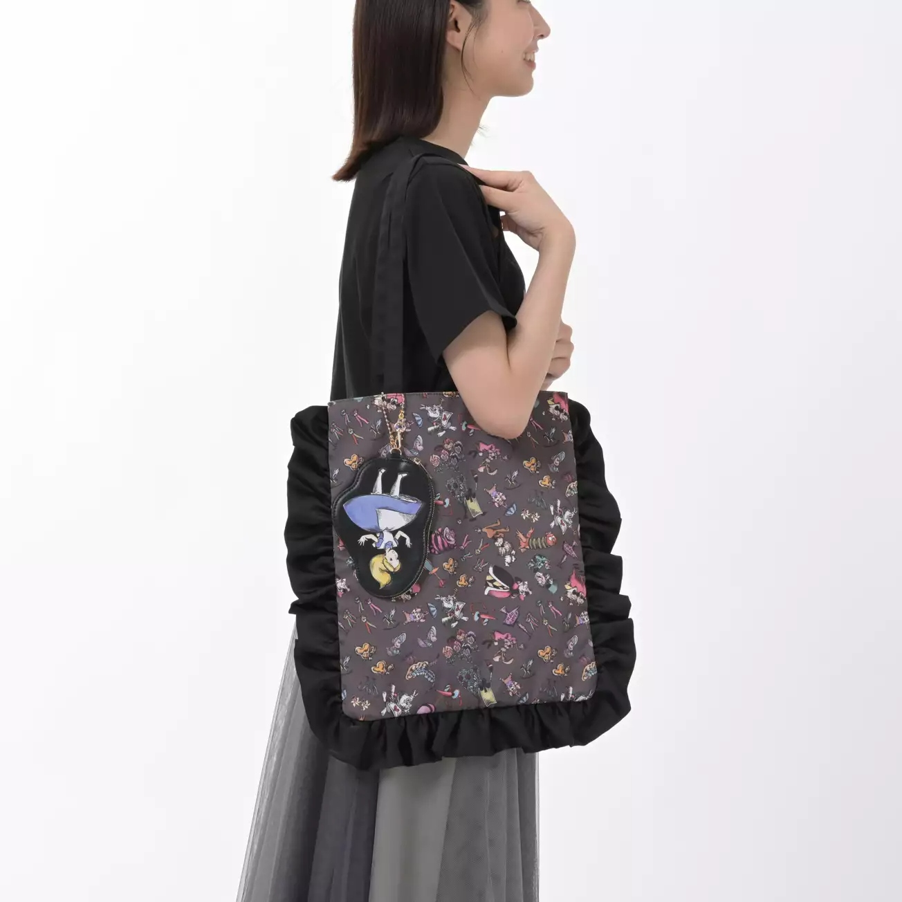 🌸 【預訂】Tote Bag with Pouch - DISNEY ALICE IN WONDERLAND 75TH ANNIVERSARY