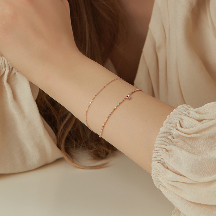 DIDIER DUBOT Miss Doux 玫瑰金手鏈 (JDRBRXF149B)