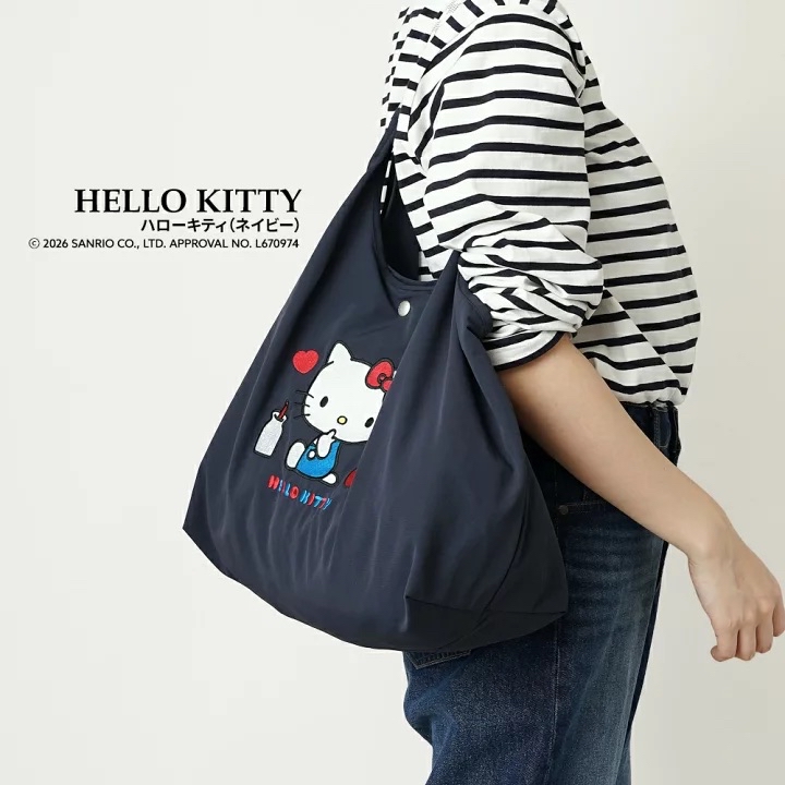 日本預訂📍日本Sanrio刺繡圖案輕身款Tote Bag