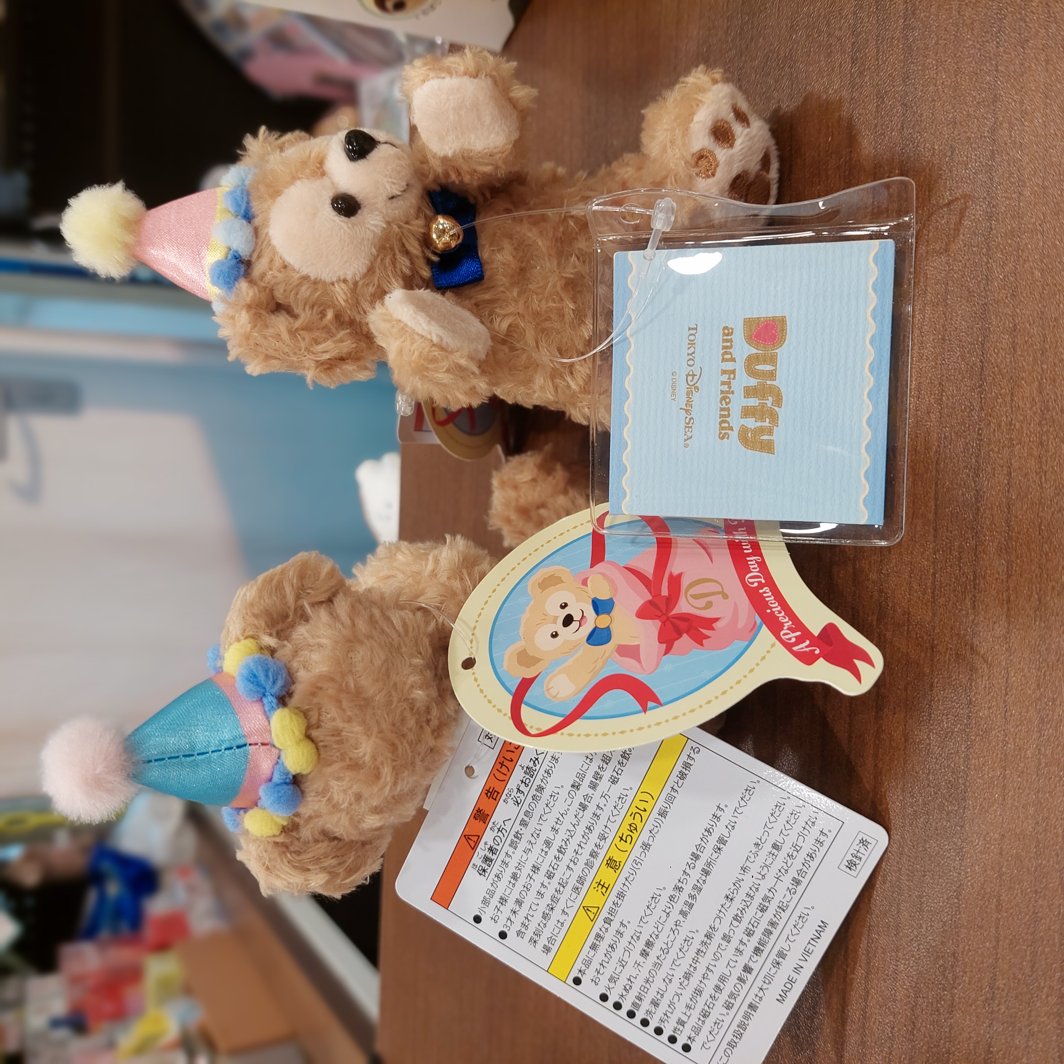 Disney Sea 限定 Duffy 生日 磁石手 公仔 