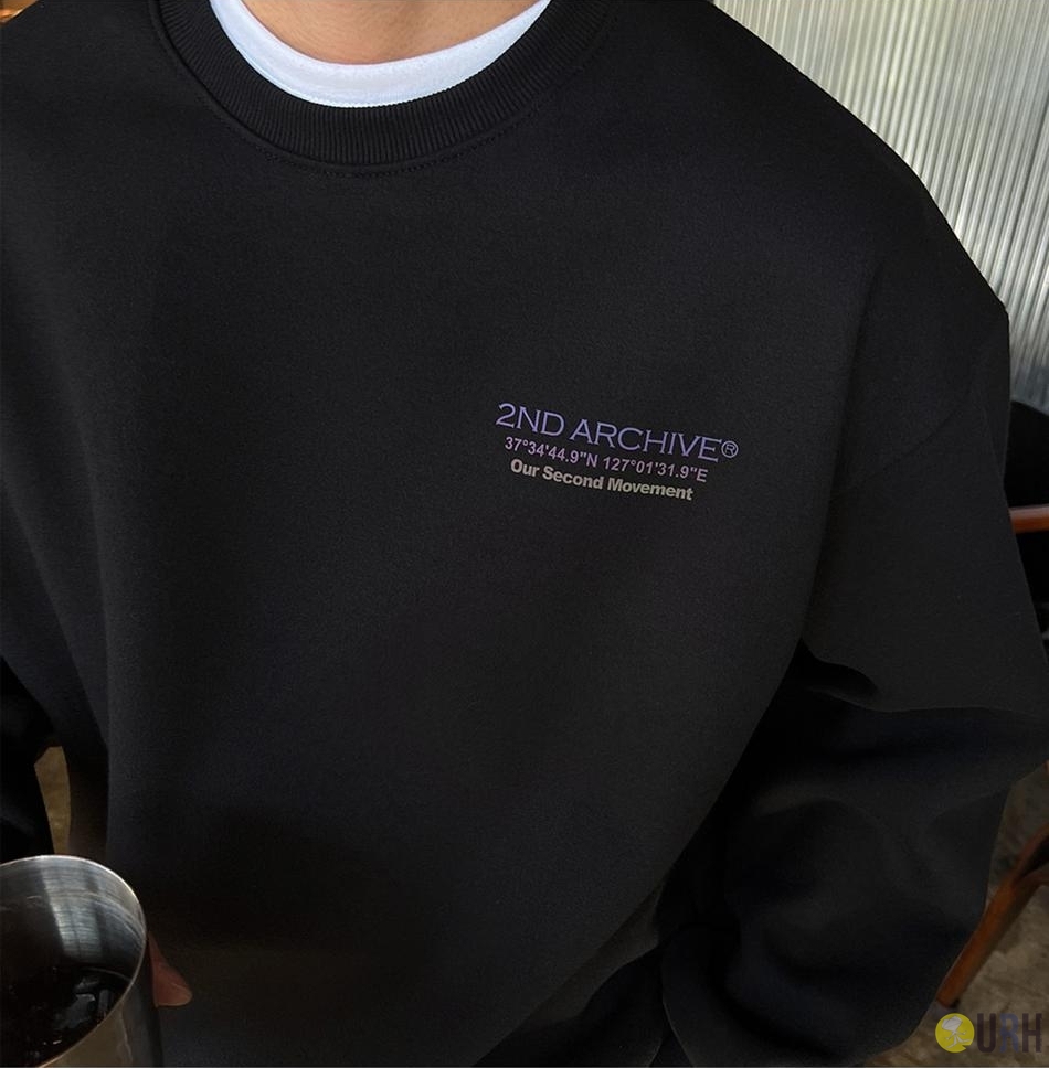 【100%保證韓國直送】2ND ARCHIVE 歐若拉反光印花立體刺繡雙層重磅衛衣 [3 color] RG165837