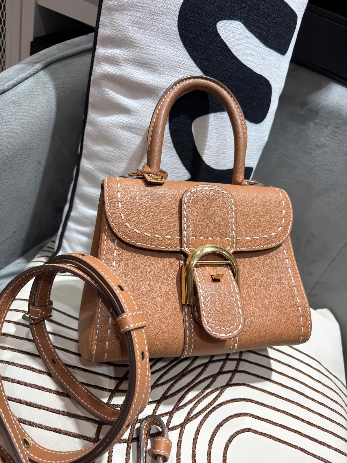 Delvaux Brillant Mini Surpiqué rodeo calfskin 100%Authentic ,98%new✅dust bag  