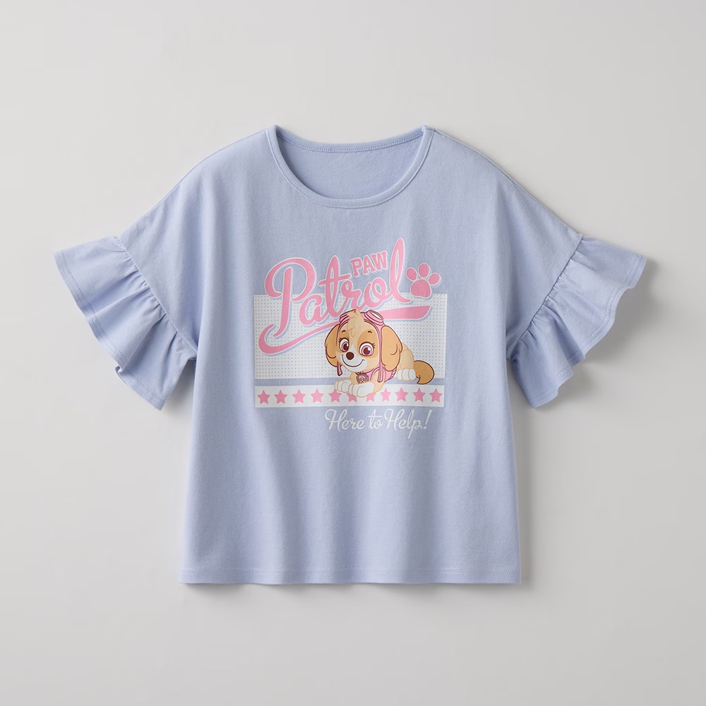 🆕【⭐訂購⭐】  🇯🇵日本直送 🌀#PawPatrol 荷葉邊袖 tee［2款選］🌀 [PLFA-0114] [260713]