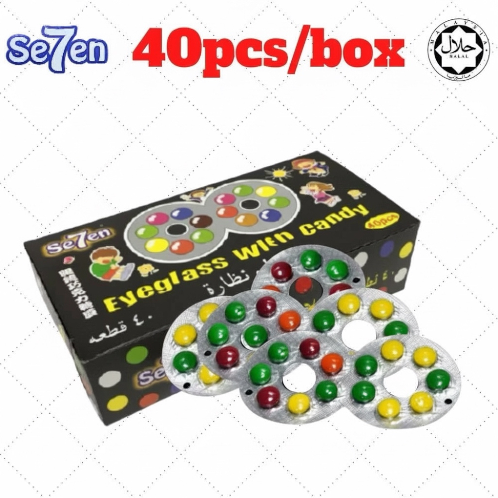 Se7en Eyeglass Candy Chocolate Bean/ Strawberry Bean 40pcs
