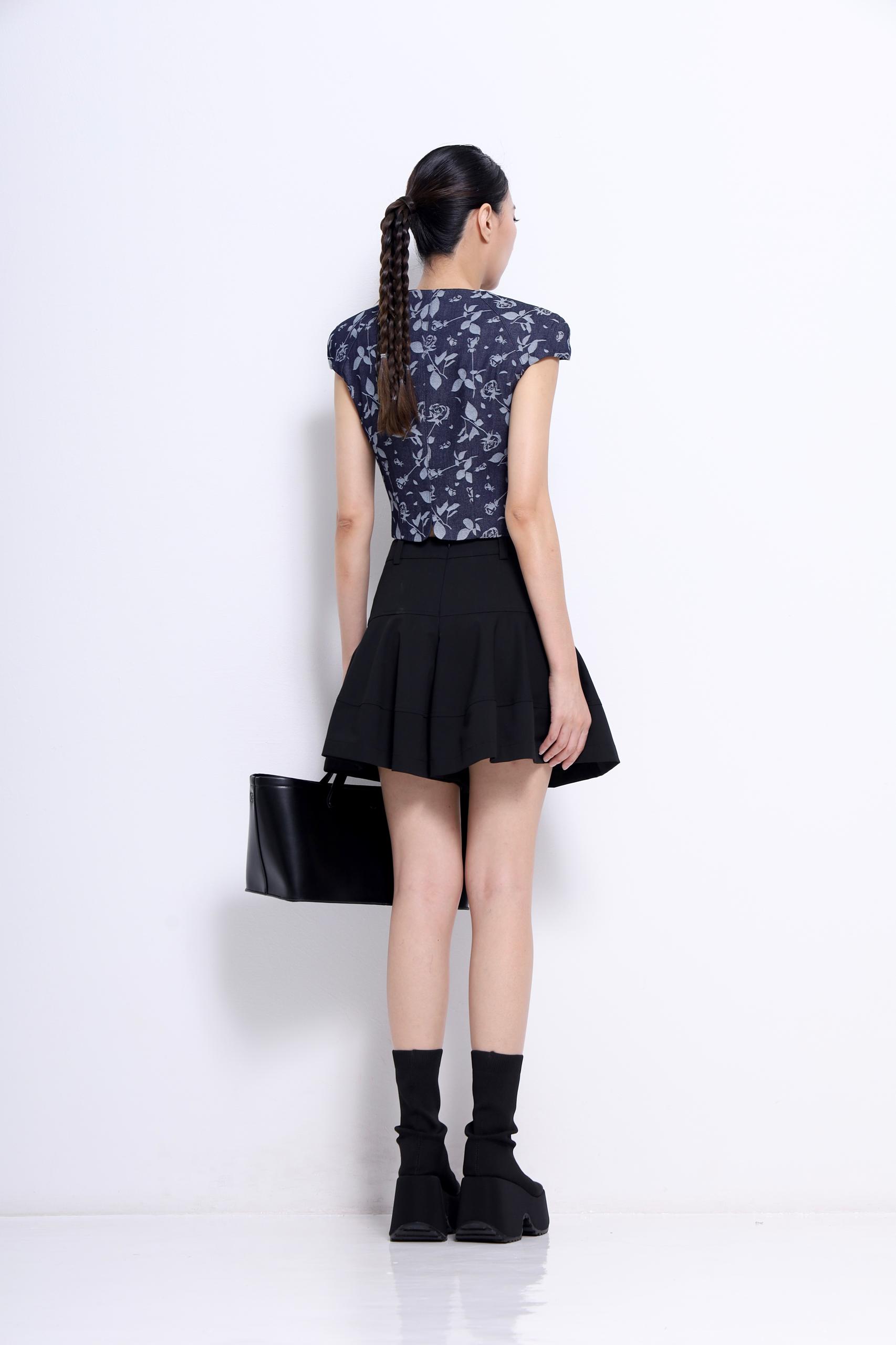 P582 WIDE LEG SHORT PANT SKIRT