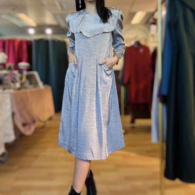 Vintage Japanese Silver Day And Night Dress with Pockets(MT1840-26)