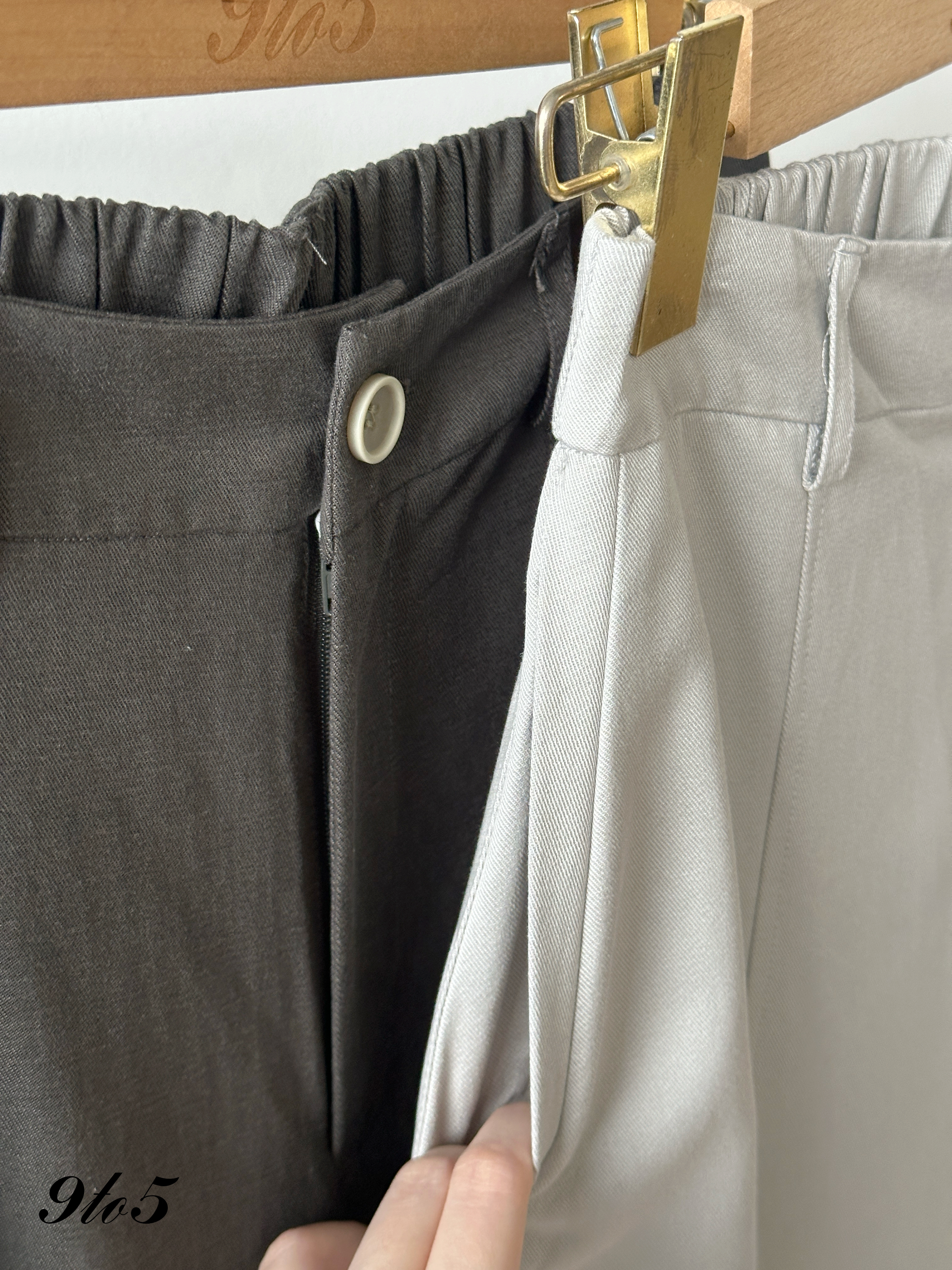 S1913 Long Curved Pants - 3 Colors 