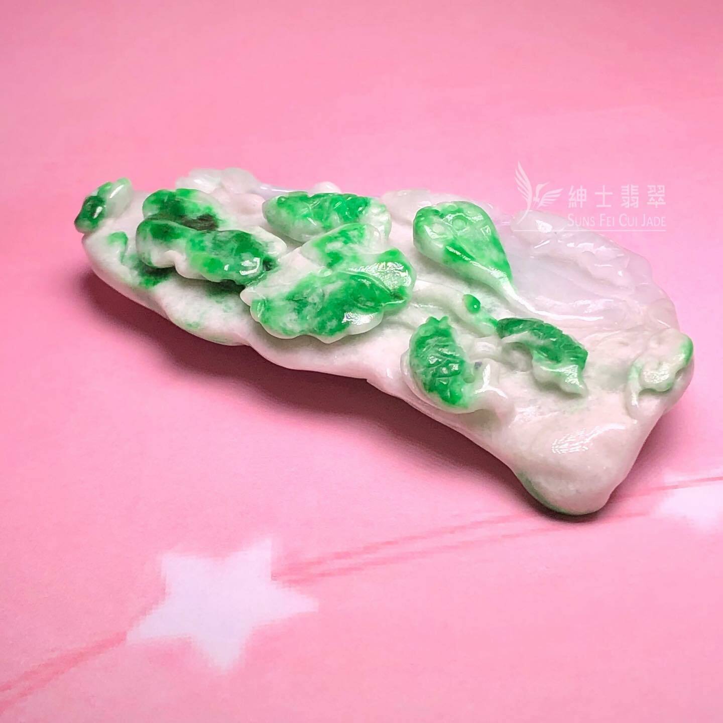 鮮翠翡翠原石件(不連證)