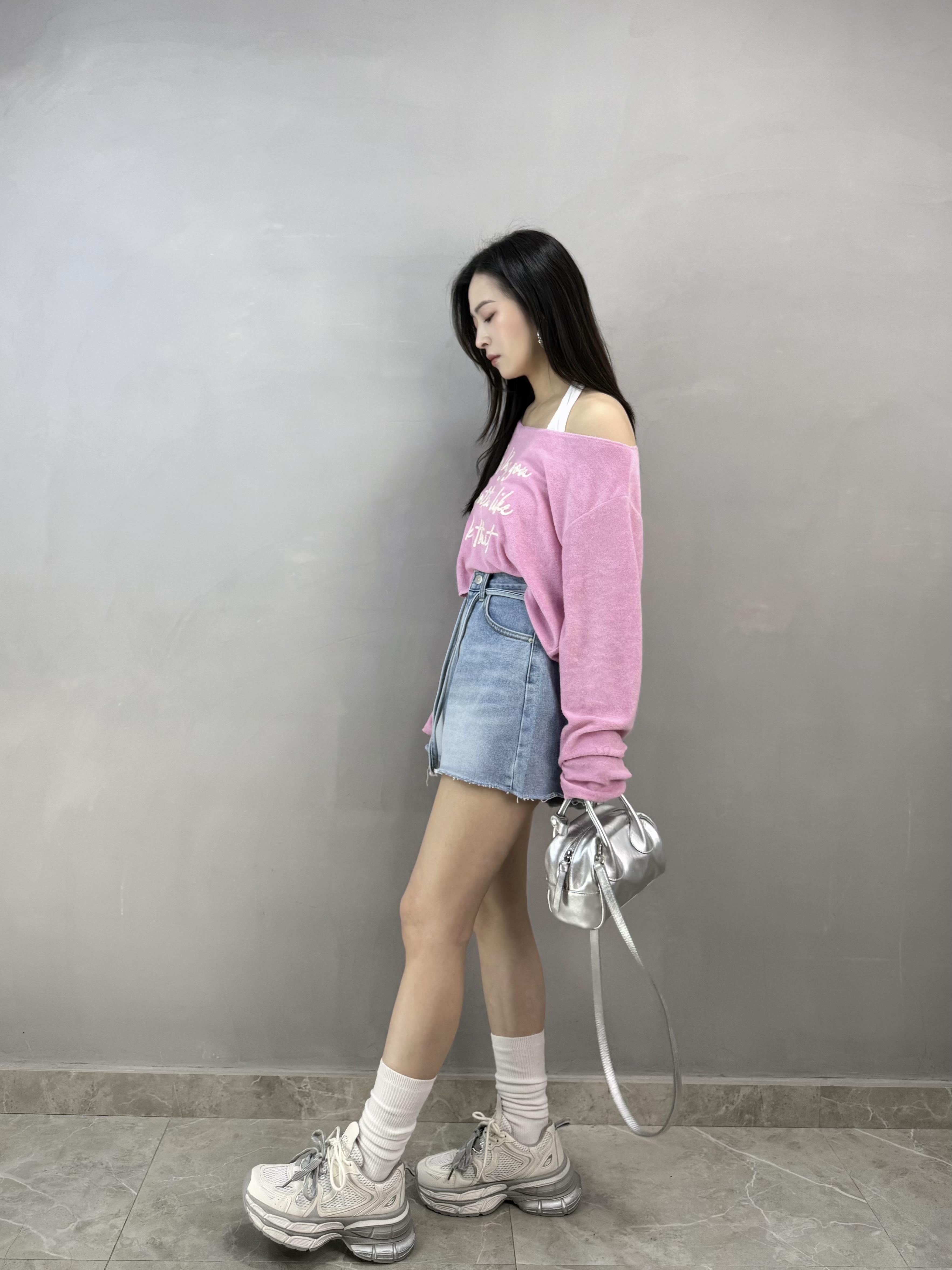 H82 刺繡毛巾Tee+背心Set 