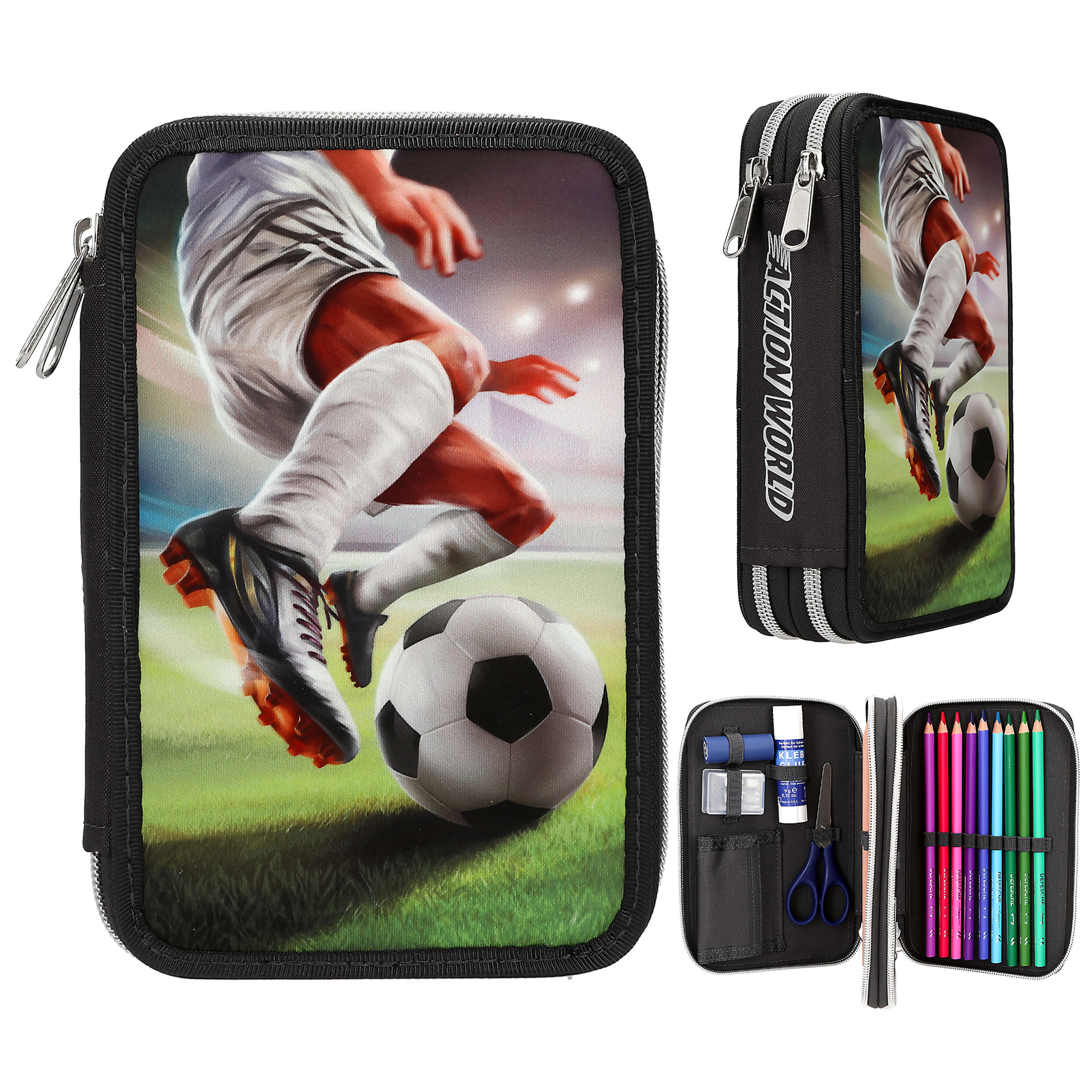 Action World Football Pencil Case 
