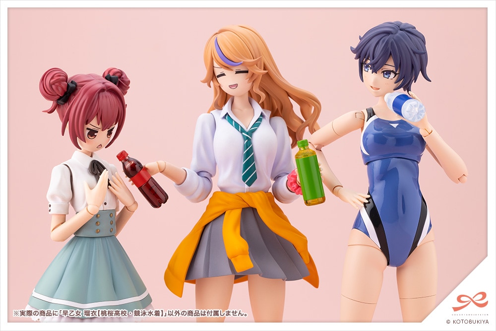 (預訂訂金 $100) (總價 $323) 壽屋 Kotobukiya 創彩少女庭園 早乙女瑠衣【桃櫻高校 競泳泳裝Ver.】 (KO04904) (行版) RUI SAOTOME