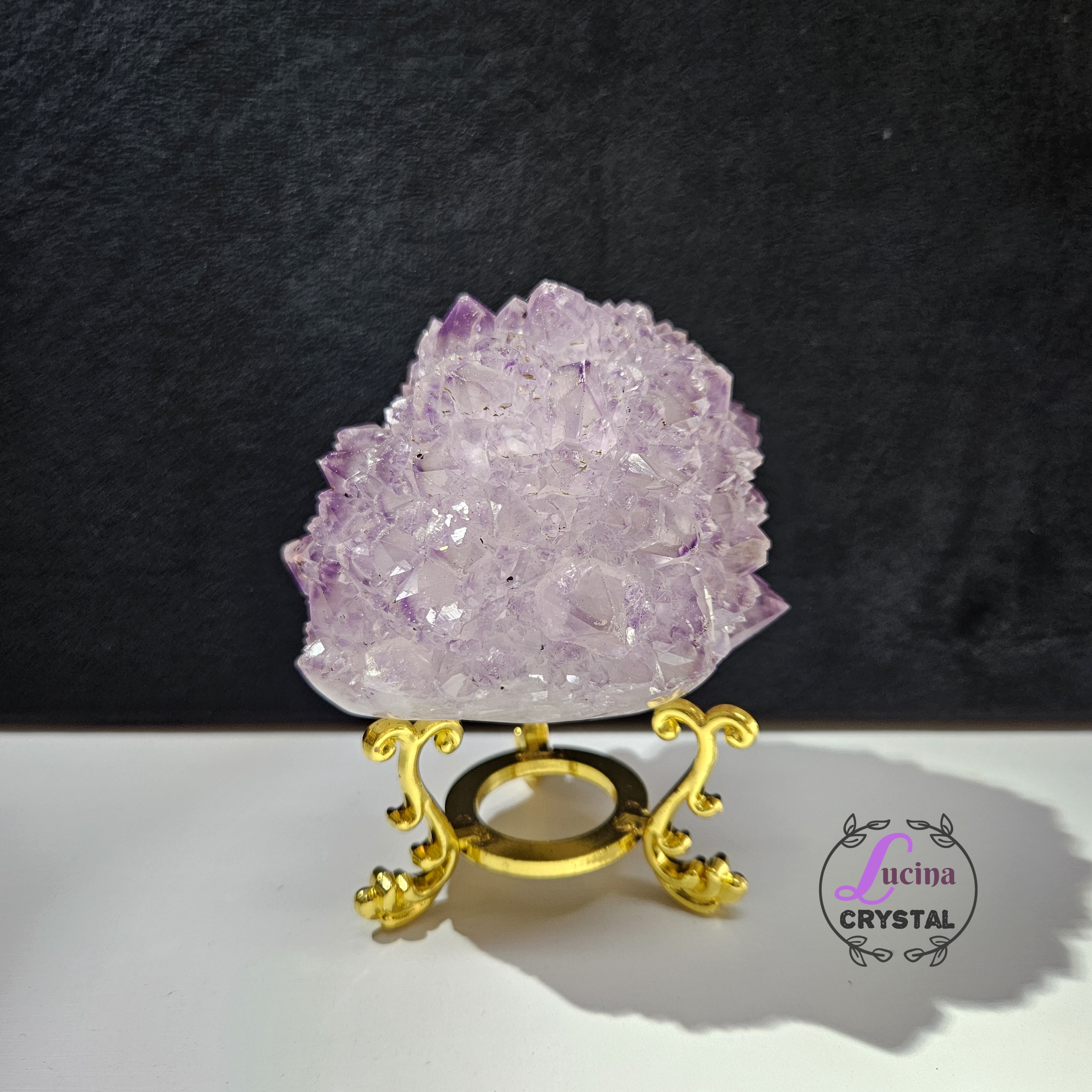(Co#LC8554) 骨幹紫水晶花/Elestial Amethyst Flower 