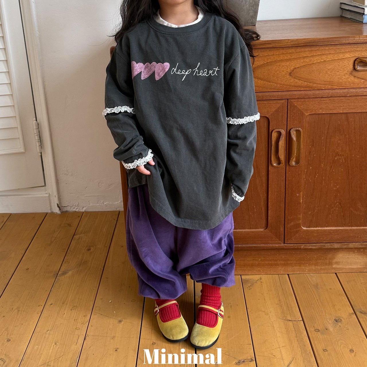 Mnm | Velour Button Jogger Pants