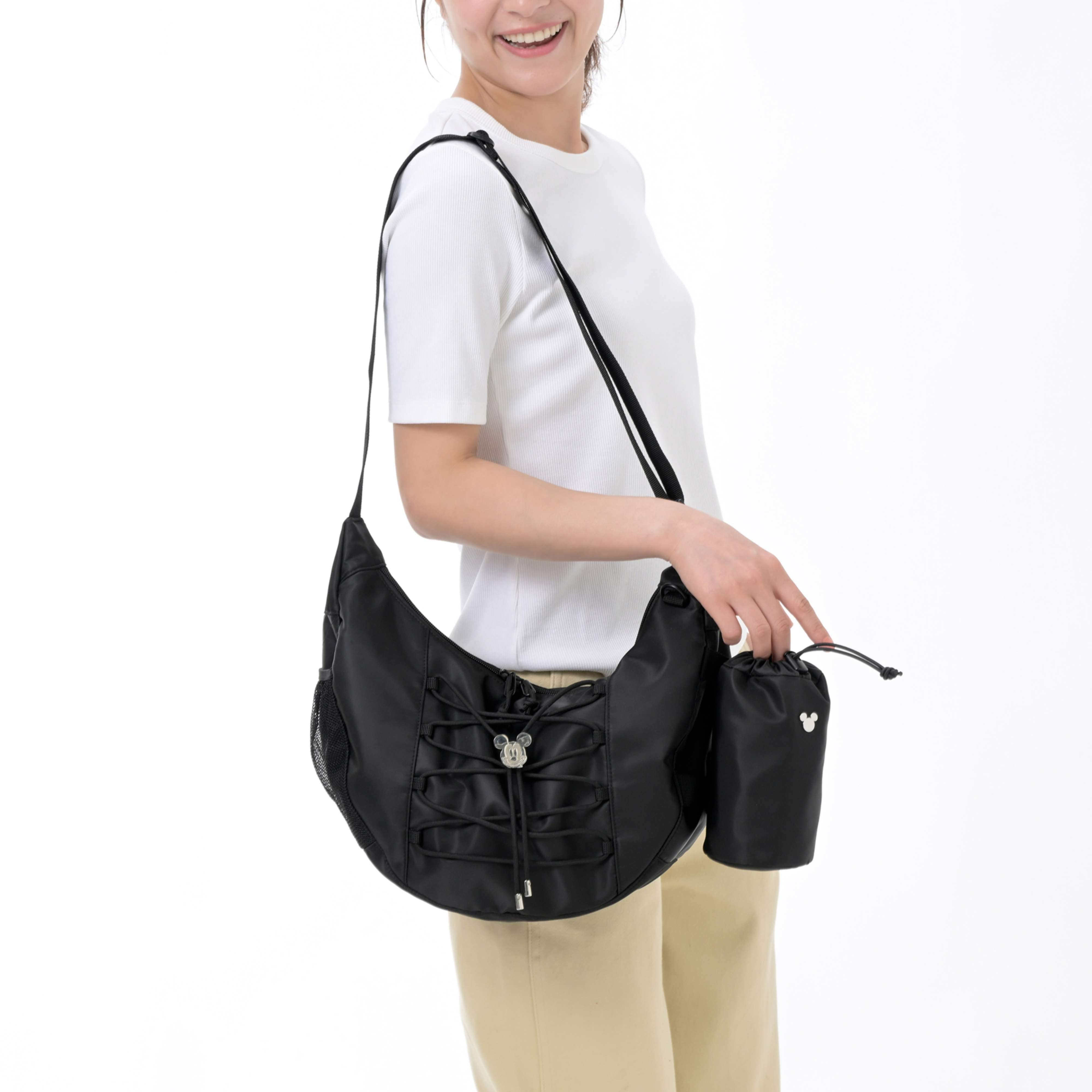 🌸 【預訂】斜孭袋連杯套(BK) Casual Bag - <28/7新品>