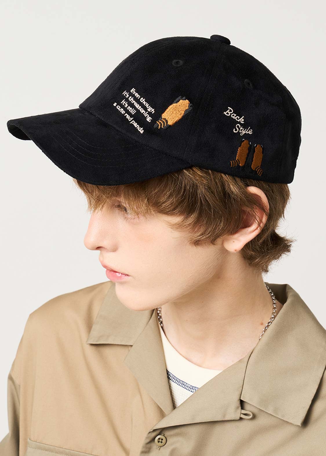 📦訂購 日本限定 graniph IKAKU Red Panda 小熊貓 麂皮棒球帽