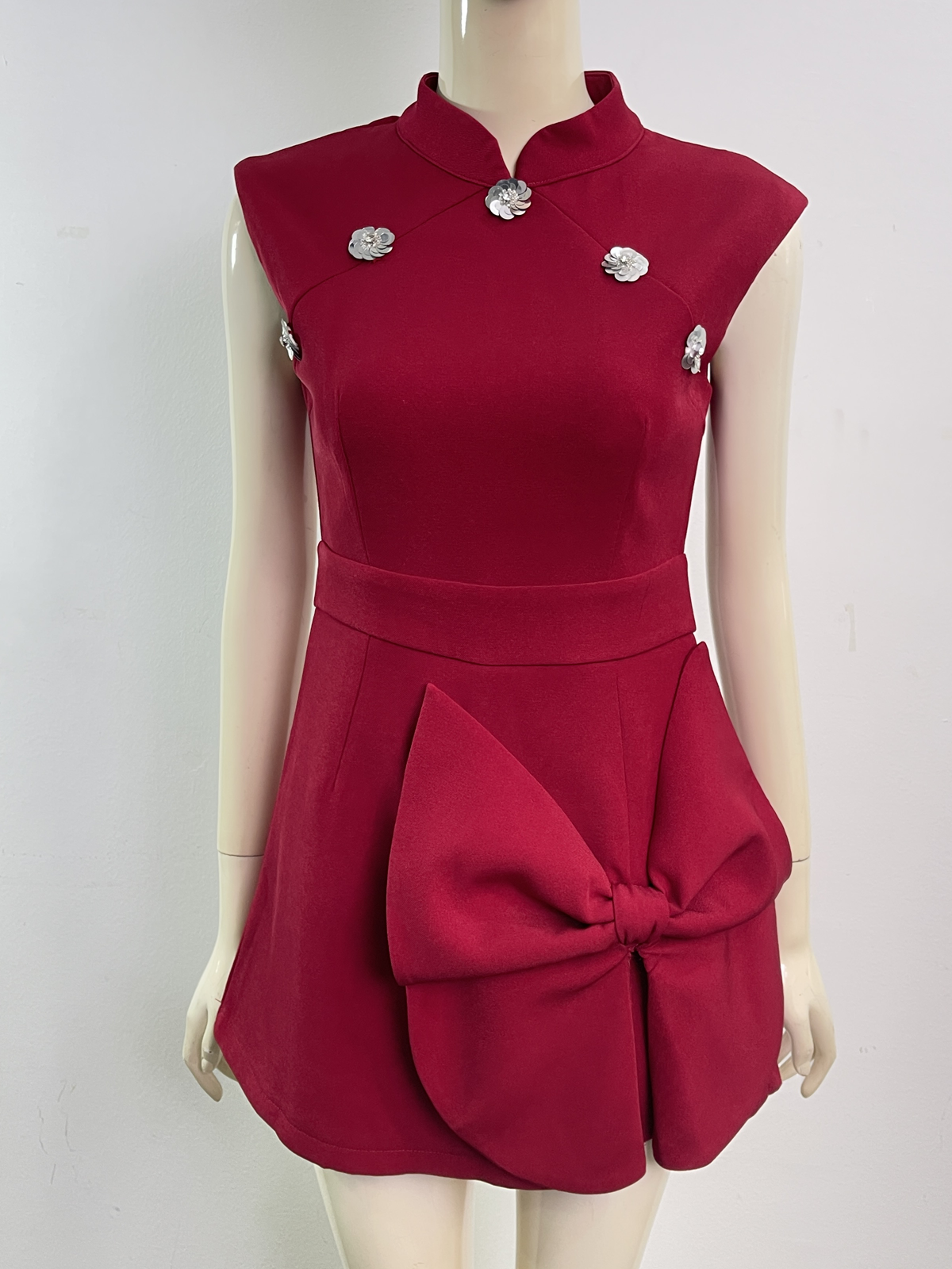 Prosperity Bow Qipao Romper M127