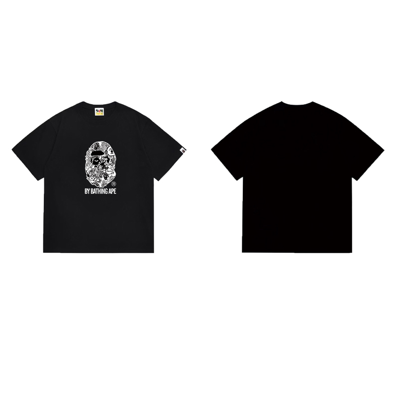 Bape Comic Art Ape Head Tee