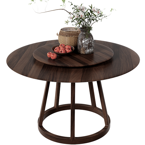 1.3米圓木架旋轉盤餐枱 8050