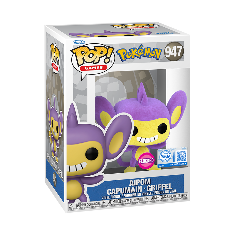 🆕 #美國代購 UK🇬🇧 📦訂購 英國代購 Funko POP! Pokemon Aipom Figure 寵物小精靈 長尾怪手 模型