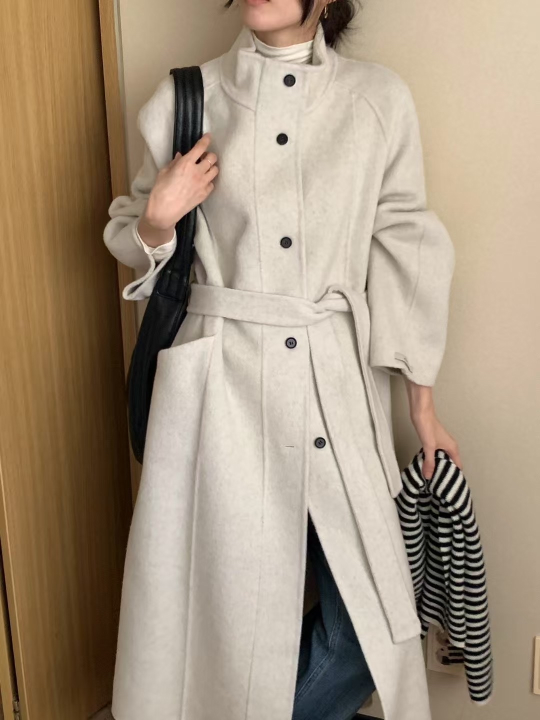 [100%wool🐑][高質大衣!]Cozy Handmade Wool Coat