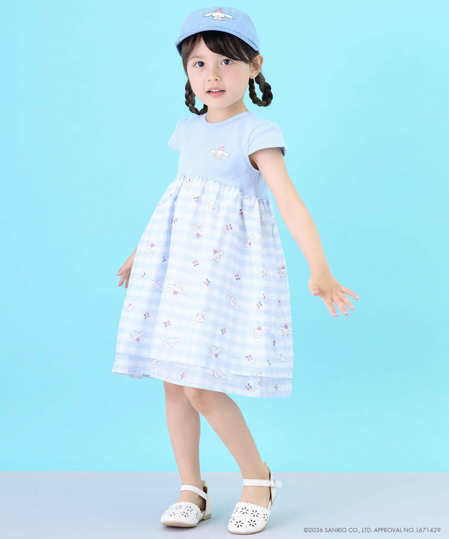 🆕【⭐訂購⭐】 🇯🇵日本直送 🌀#Sanrio 刺繡 接觸涼感 拼接 連身裙［3款選］🌀[ELGA-0114][260822]