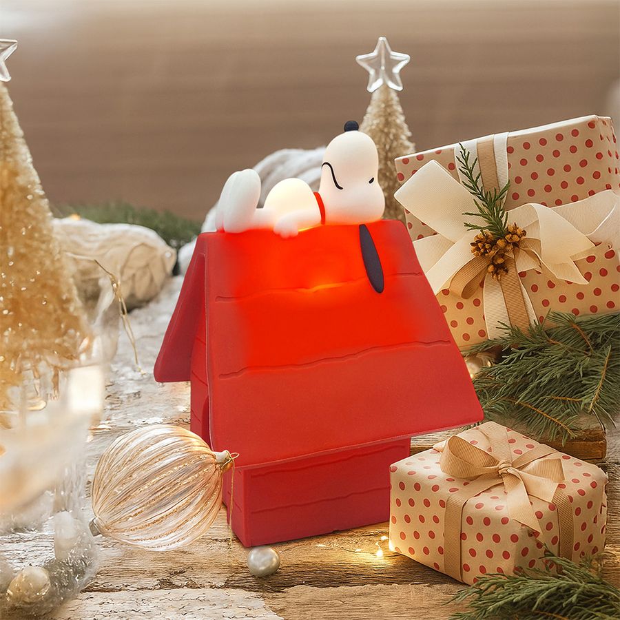 📦訂購 台灣代購 SNOOPY 史努比 紅屋造型聲控拍拍夜燈