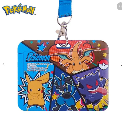 Pokemon 証件套連頸繩 (橫向)