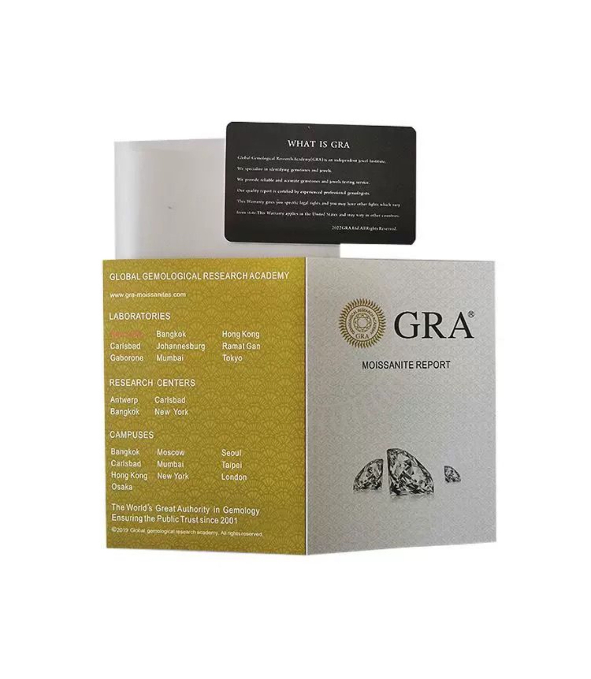 戒指耳環證書以及盒子