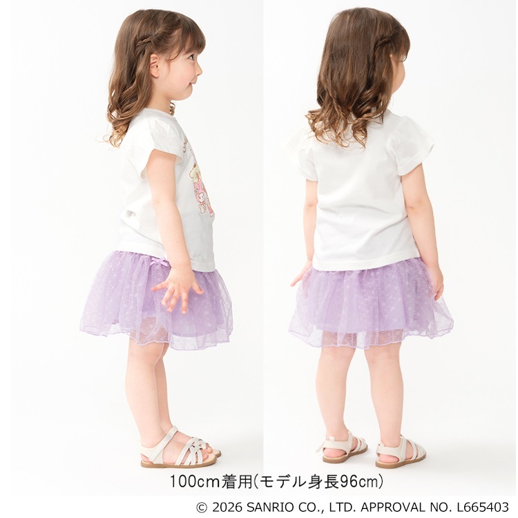 🆕【⭐訂購⭐】  日本直送🌀#SanrioCharacters 荷葉袖 短袖Tee［2款選］🌀[ELCA-0229][260425]