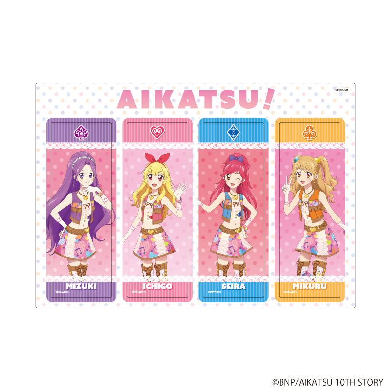 4連透明書籤 星夢學園 Aikatsu! 01 A款 #P-AKG0368 (PRE-ORDER) [2026/10]