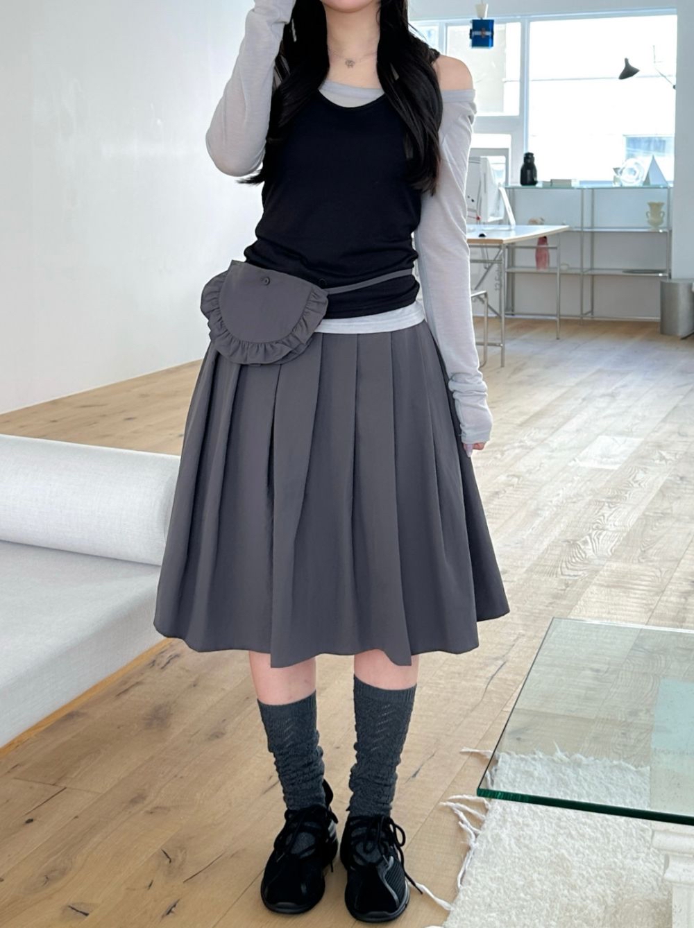 Layered Tencel Tee & Sleeveless Set