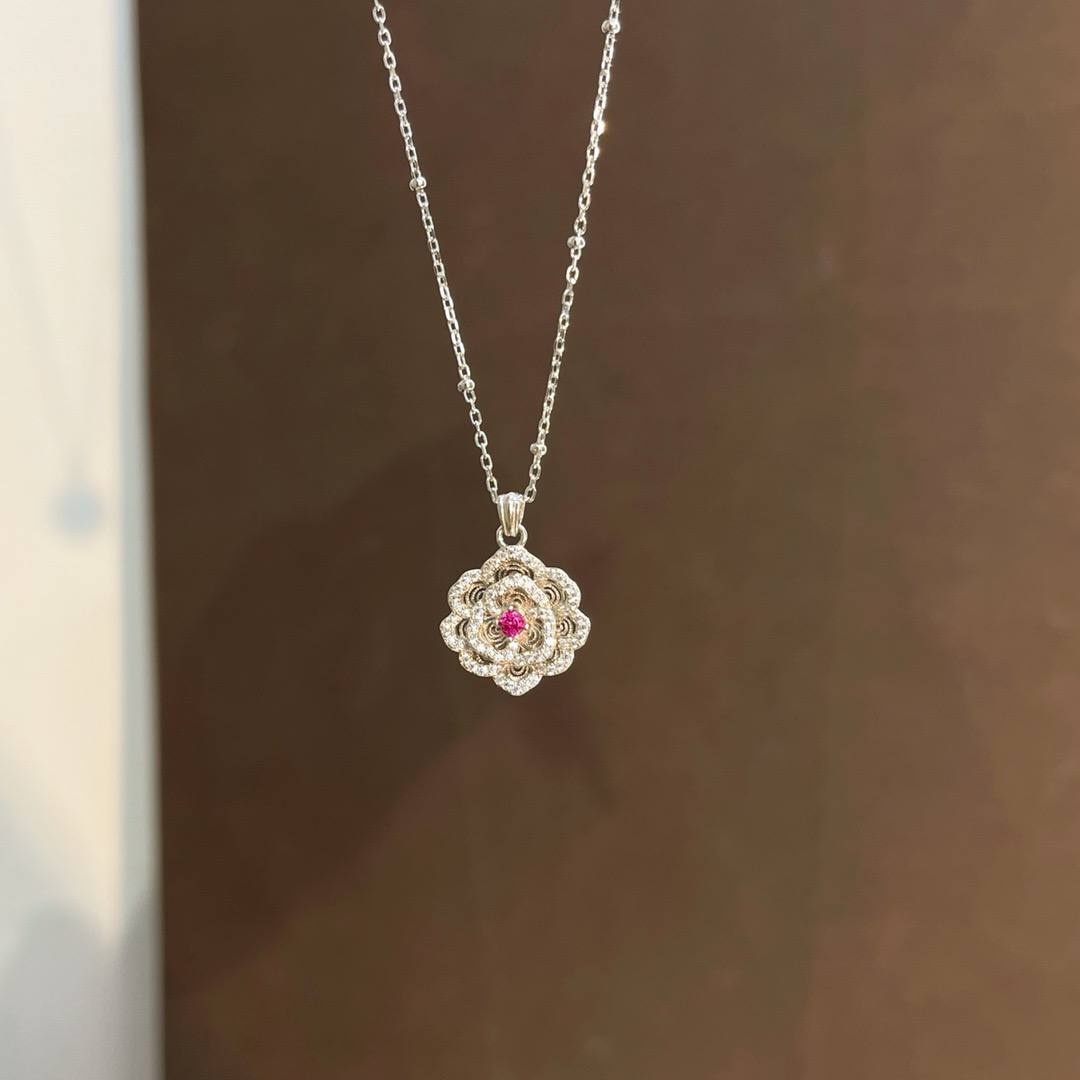🆕气质花朵吊坠女款锁骨链 🇨🇳