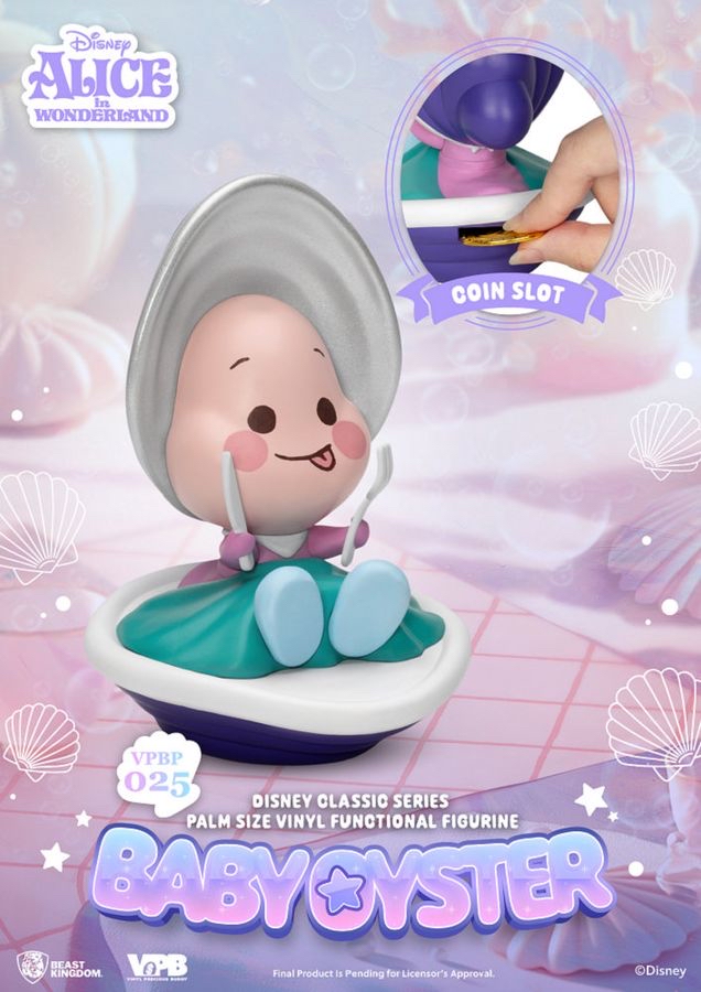 野獸國迪士尼經典系列掌心儲金公仔/ 牡蠣寶寶/ VPBP-025