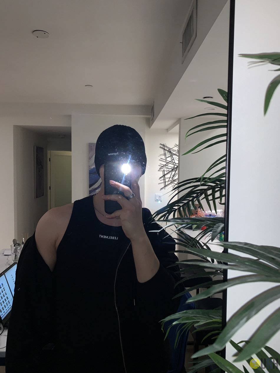 【100%保證韓國直送】韓國品牌原創系列 簡約前後字母印花挺闊修身肌肉版型螺紋背心 👕 [3 color] RL114894