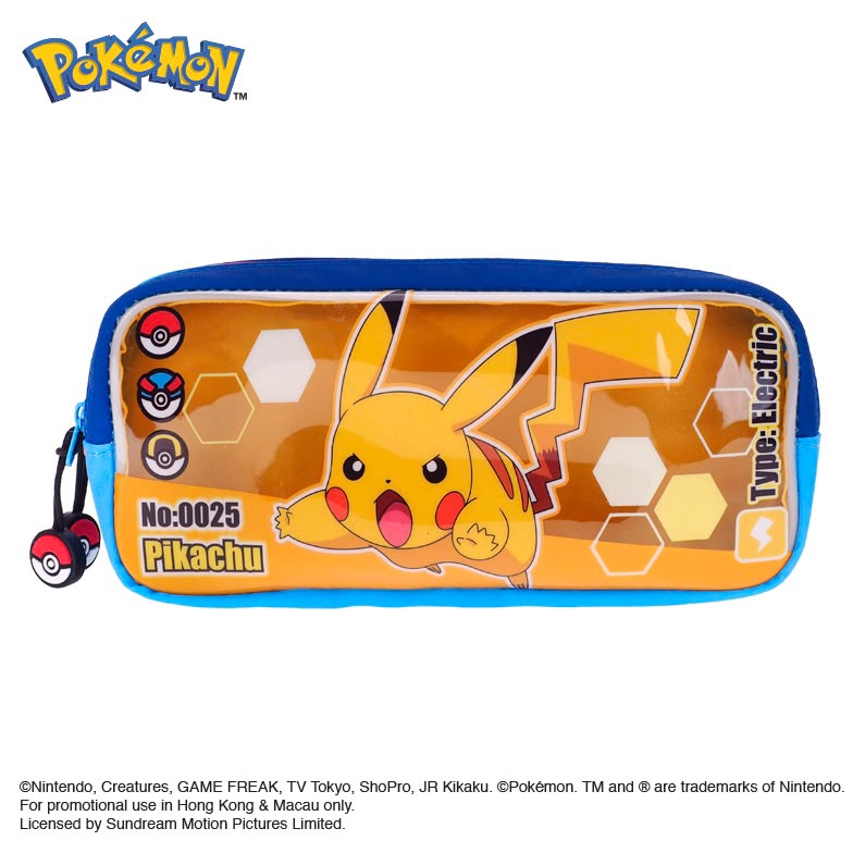 Pokémon Pencil Pouch 雙拉鏈筆袋