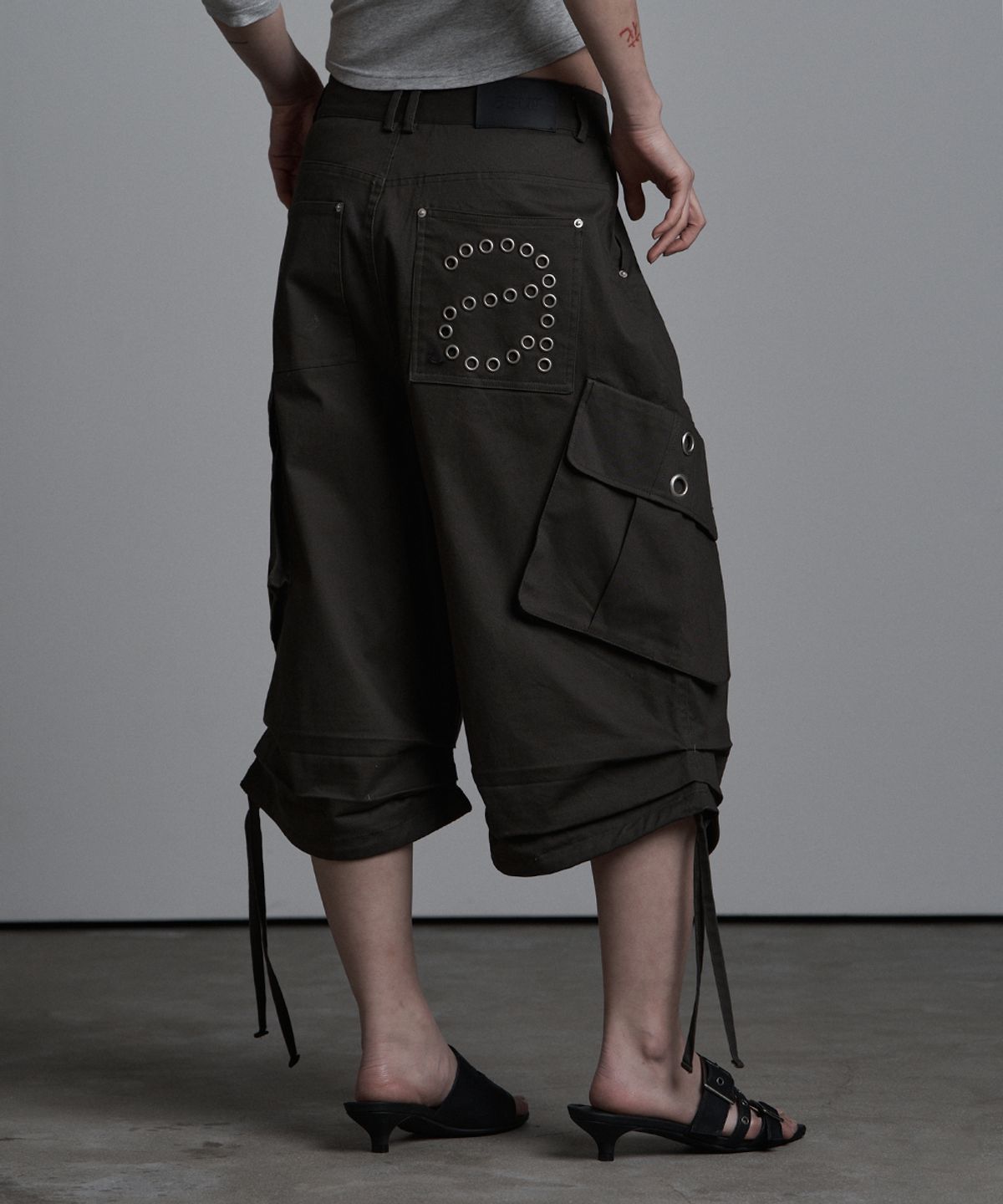 🇰🇷訂購｜asur 26SS｜String Eyelet Bermuda Pants 3色 