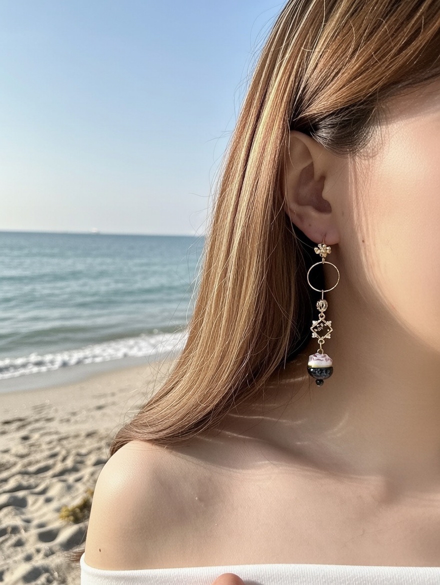 黑招財貓耳環🖤除厄