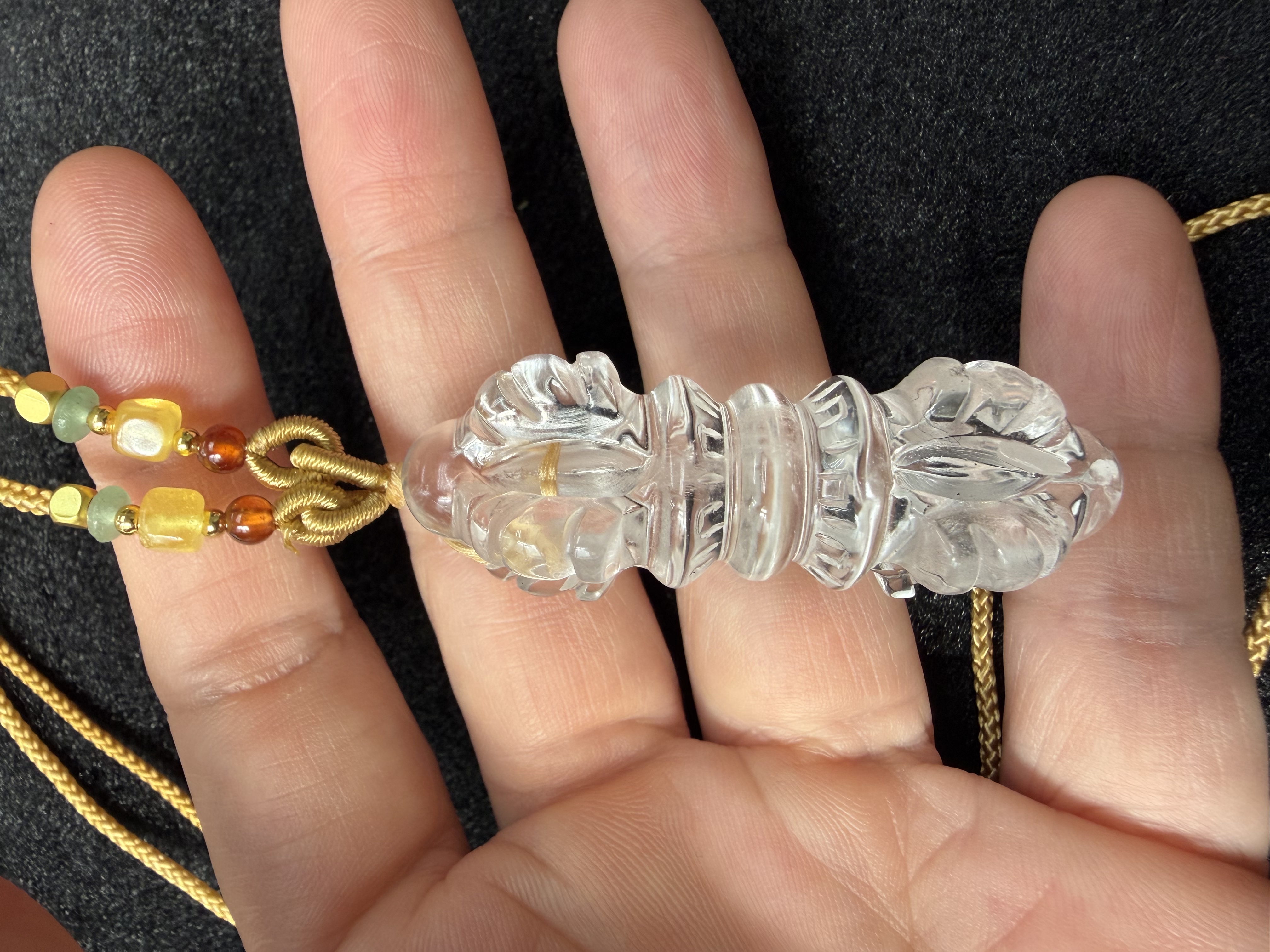 白水晶金剛杵吊咀（都穆法王已加持）