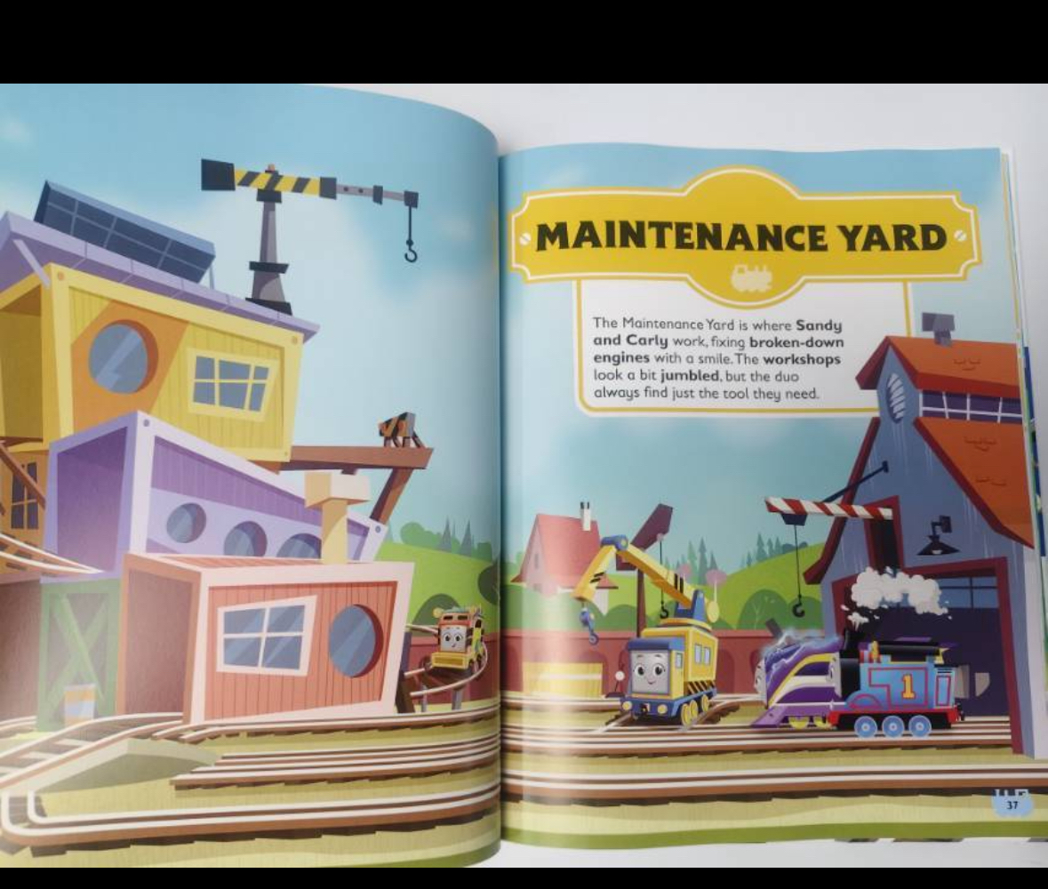 💥托馬斯小火車迷必入！《Thomas & Friends: Meet the Engines》深度揭秘。正版！  🌚🌚從主角托馬斯，到個性鮮明的培西、高登、詹姆士等，所有你能想到的小火車角色都在裡面啦。  🌚🌚每個角色都有詳細的介紹，包括它們的外觀特點、獨特性格，還有在多多島上發生的有趣故事。  精裝尺寸:28*22釐米   頁數:92頁