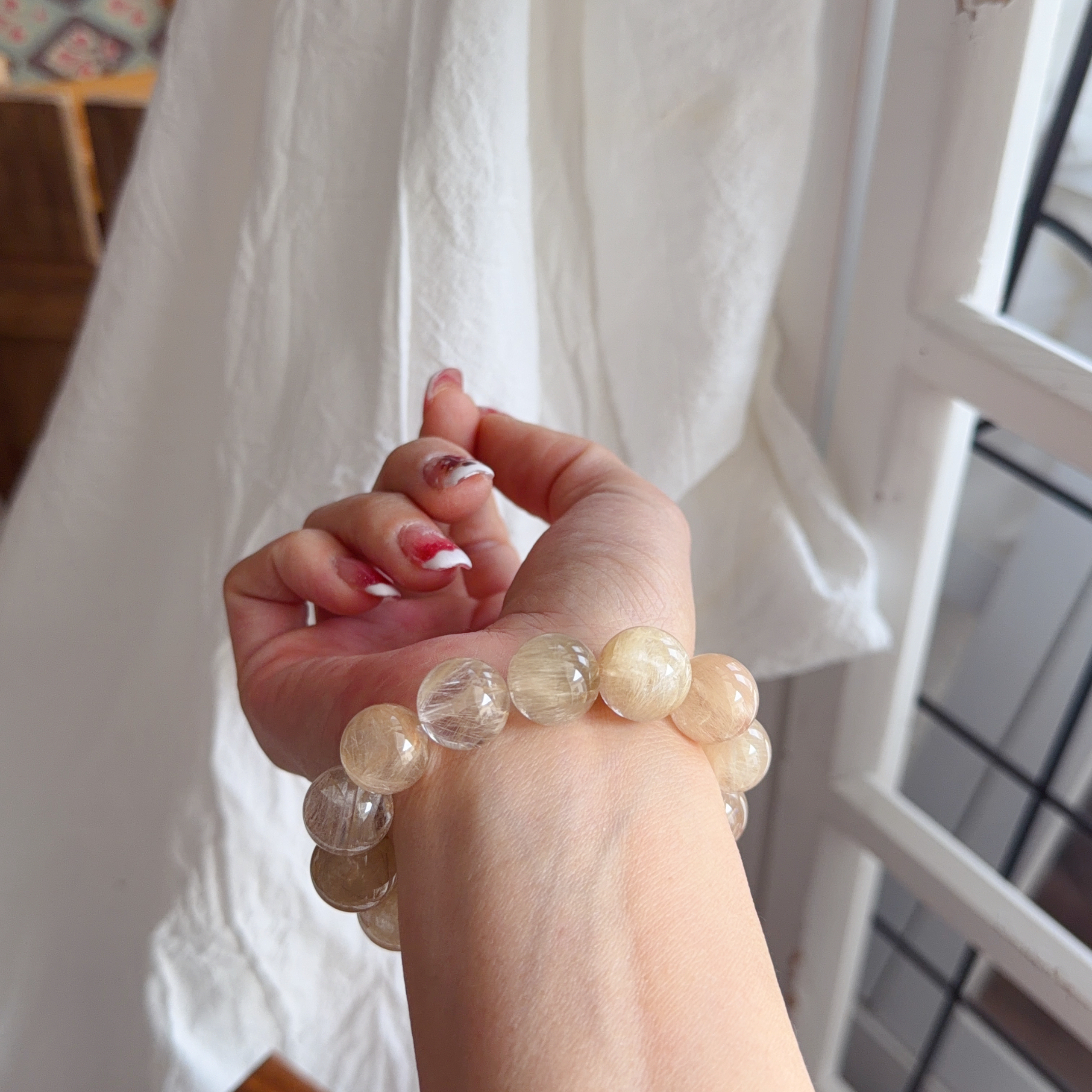 蝴蝶髮兔毛手串