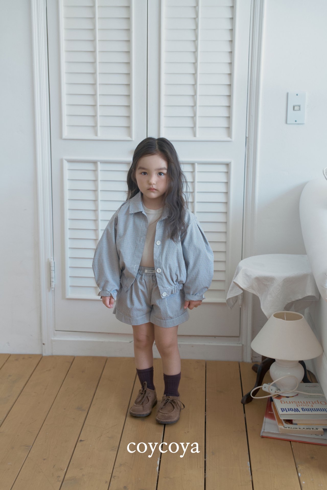 🌸預訂 韓國直送🌸🇰🇷COYCOYA兩色標籤格紋輕盈透氣短褲