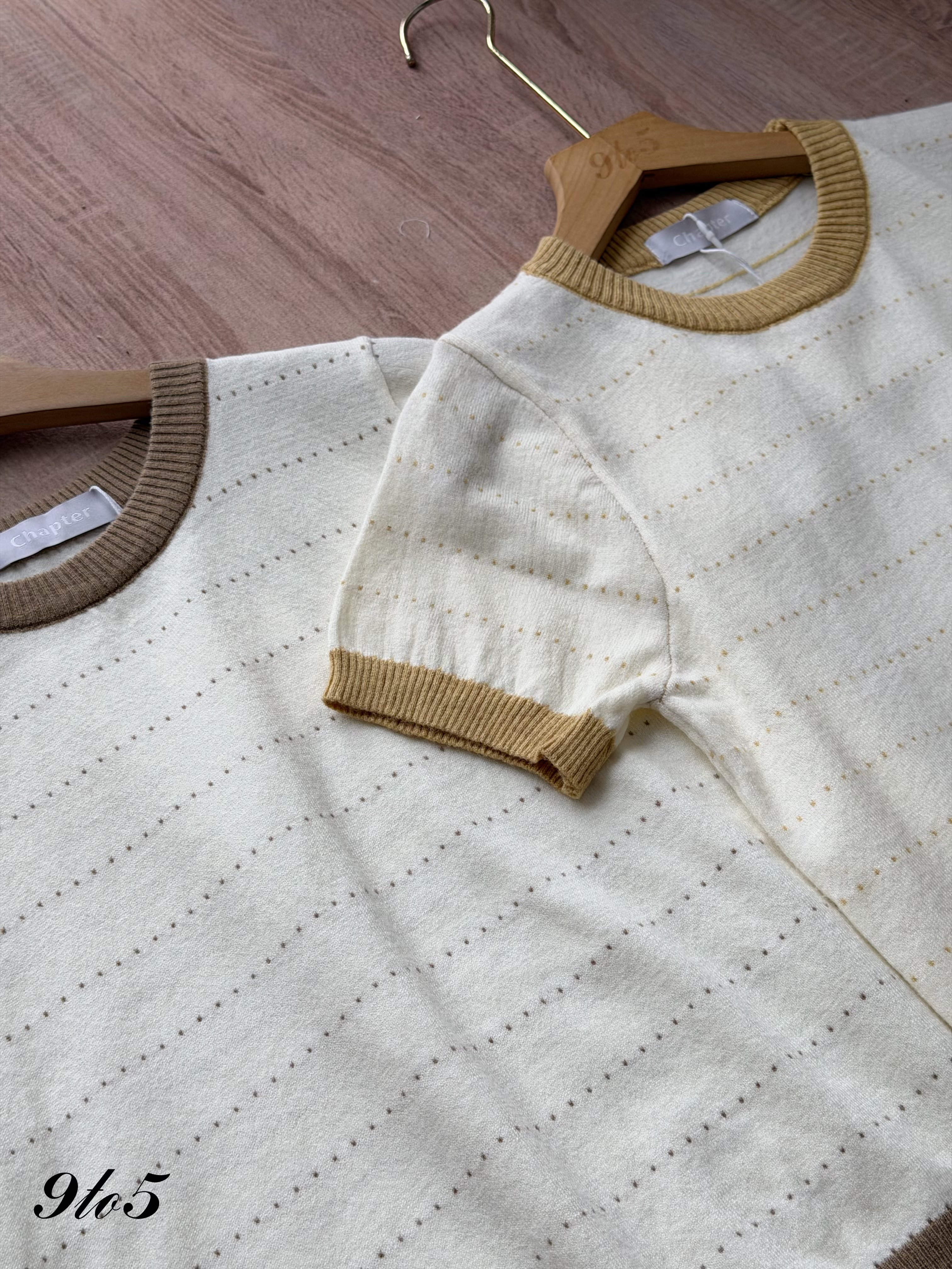 T4466 Contrast Knit Top - 4 Colors 