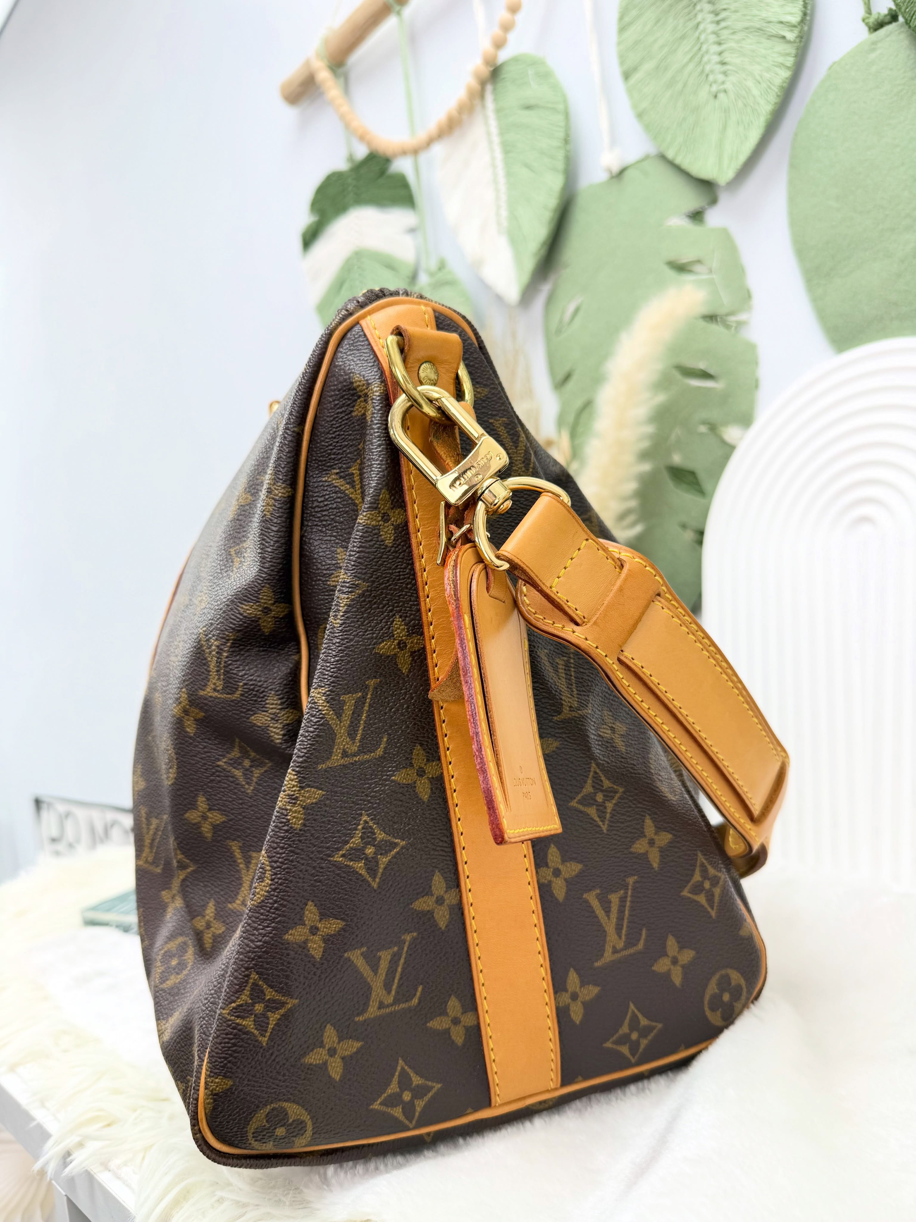 LV🤍PRE OWNED 💼啡色老花keepall45 有塵袋🤎