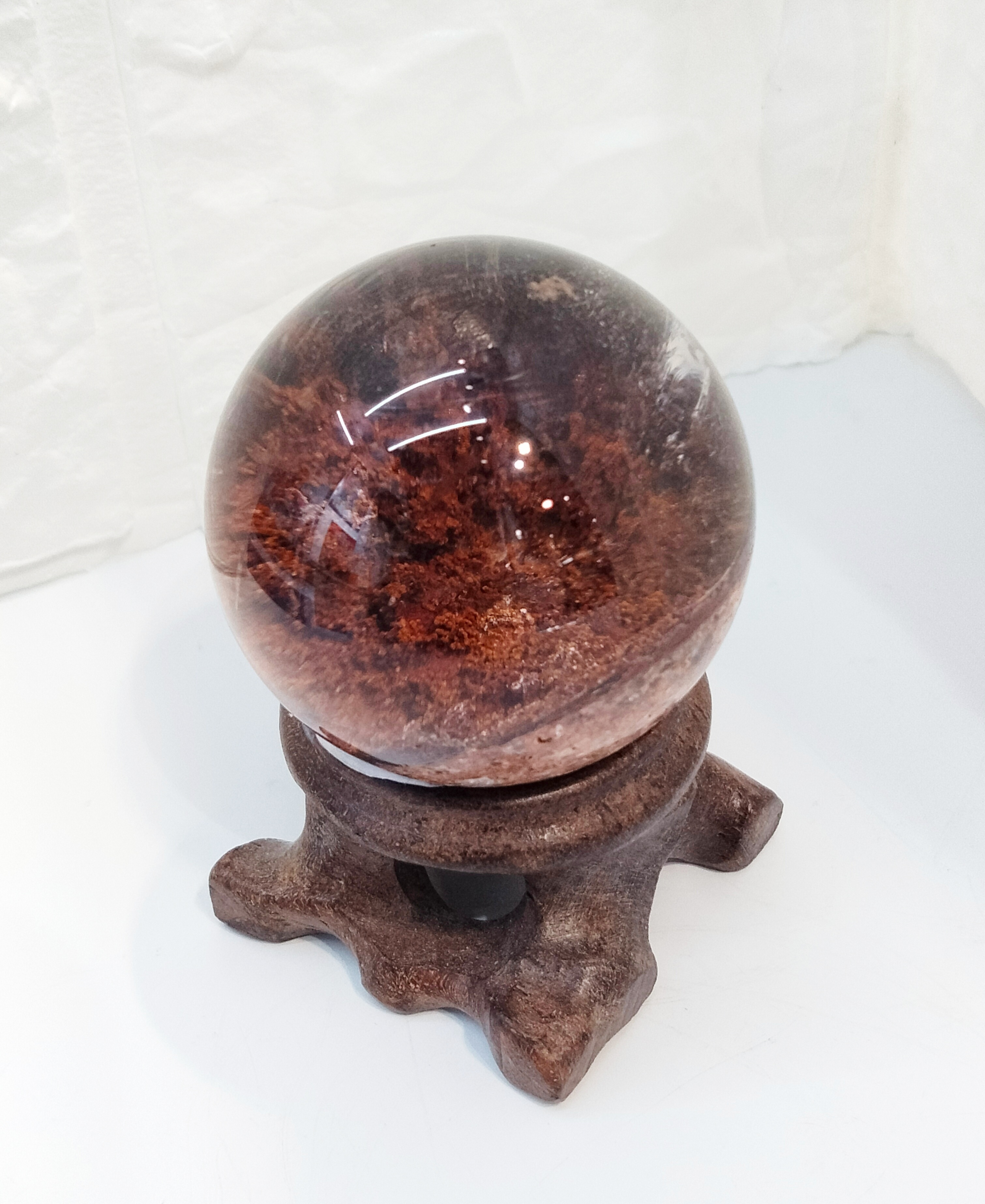 紅幽靈水晶球 (33+mm)