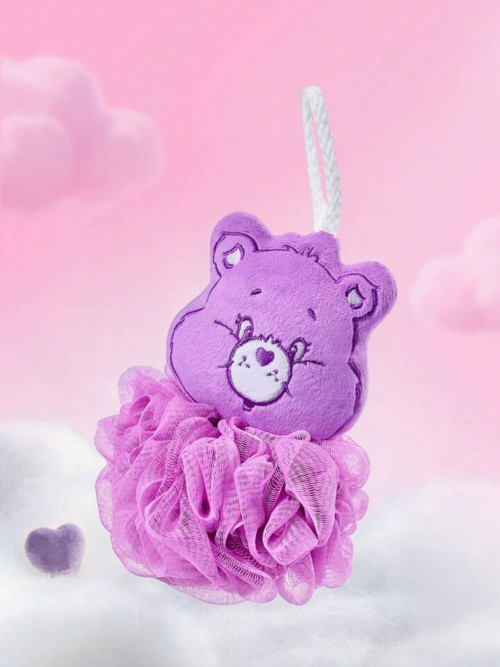 🌈可愛卡通熊造型沐浴球🐻
