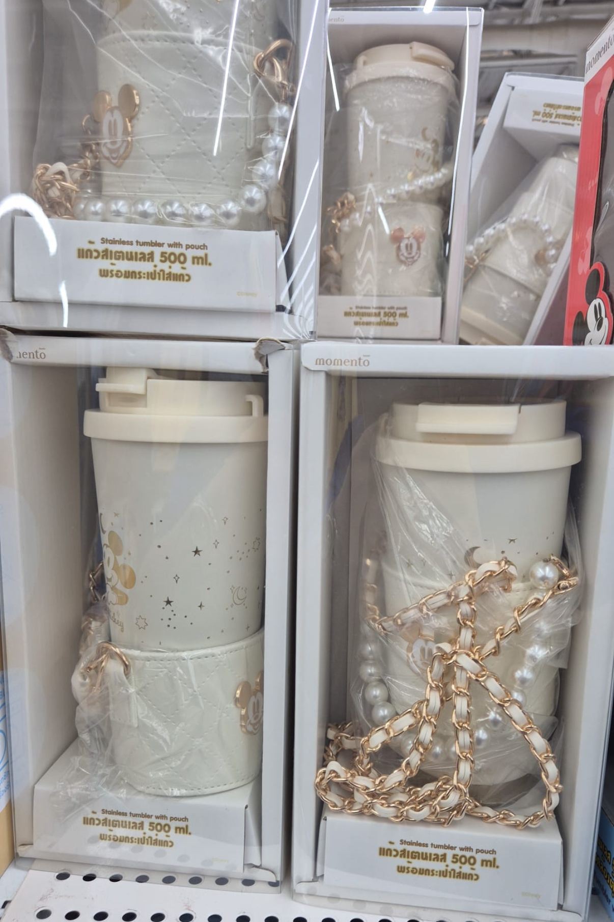 泰國直送 米奇水杯保溫杯女吸管杯